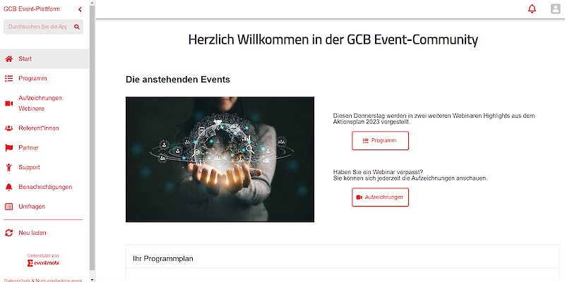 GCB Event-Plattform