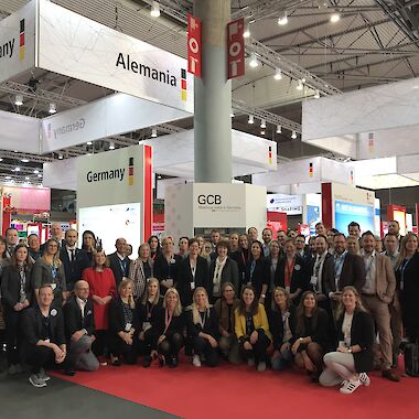 Group photo at the German Pavillon at IBTM World 2019