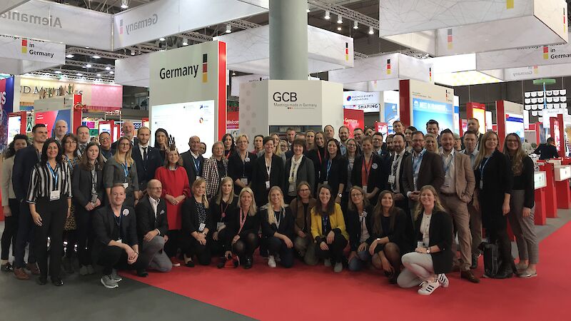 Gruppenfoto am Deutschland-Stand der IBTM World 2019