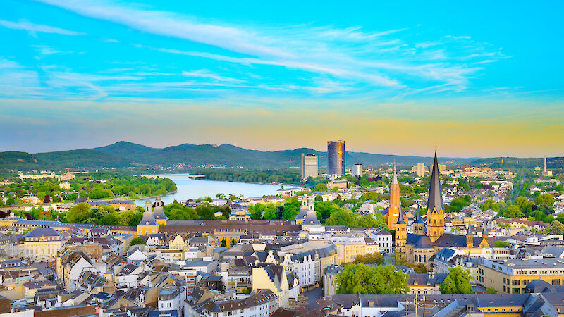 Panorama view of the city of Bonn