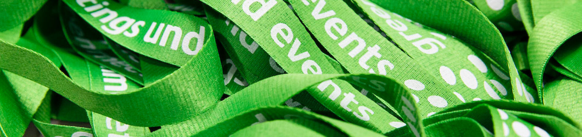 Lanyards der greenmeetings und events Konferenz