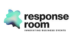 Logo of Response Room with green and blue colors