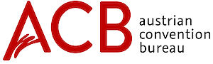 Logo des ACB Austrian Convention Bureaus in roter und schwarzer Schrift | © ACB
