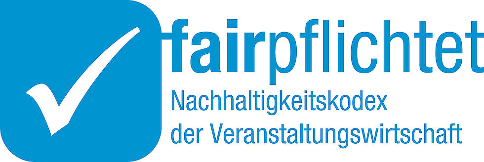 Logo von "fairpflichtet", dem Nachhaltigkeitskodex der Veranstaltungswirtschaft