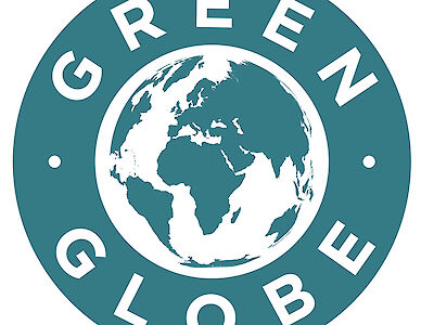 Logo von "Green Globe", dem ersten weltweiten Programm zur Zertifizierung und Leistungsverbesserung, das speziell für die Reise-und Tourismusindustrie entwickelt wurde.