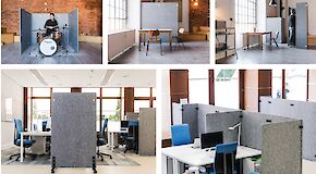 Various uses of the "SYSBOARD/FLEX" acoustic wall system