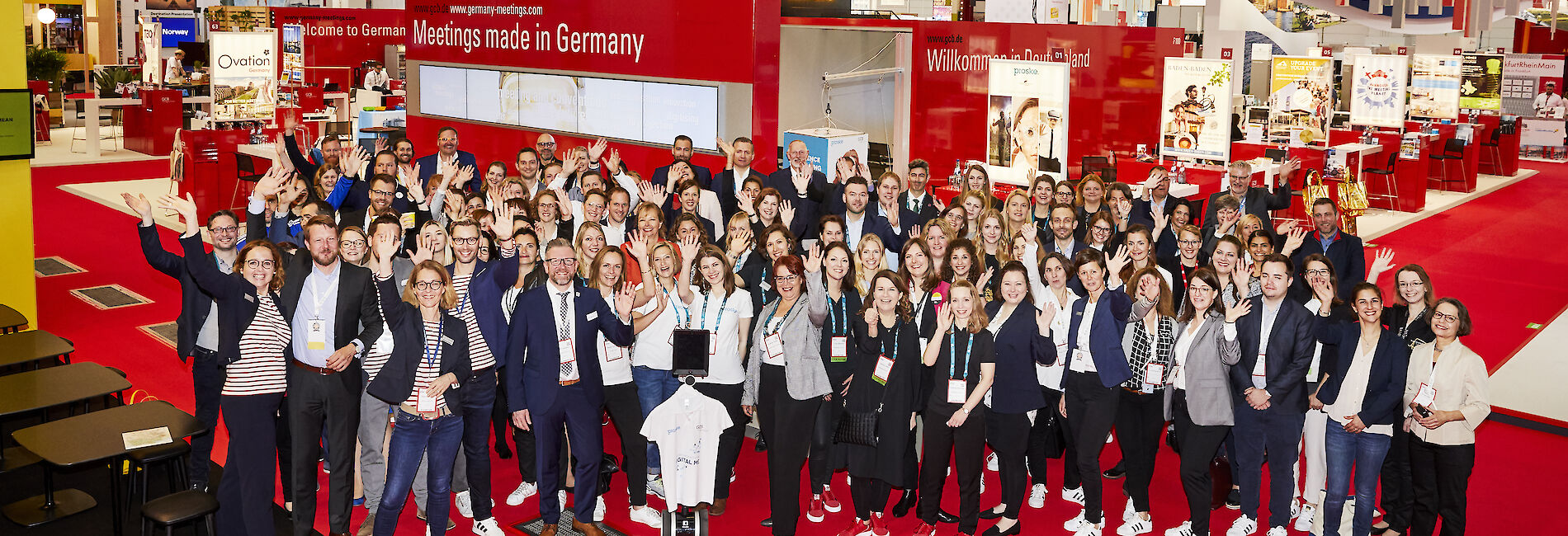 Gruppenfoto am Deutschland-Stand der IMEX Frankfurt 2019