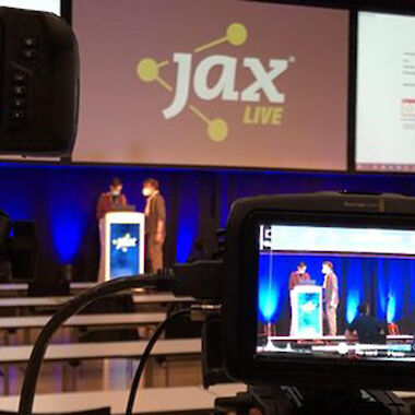 JAX hybrid IT congress in the Rheingoldhalle in Mainz, Germany