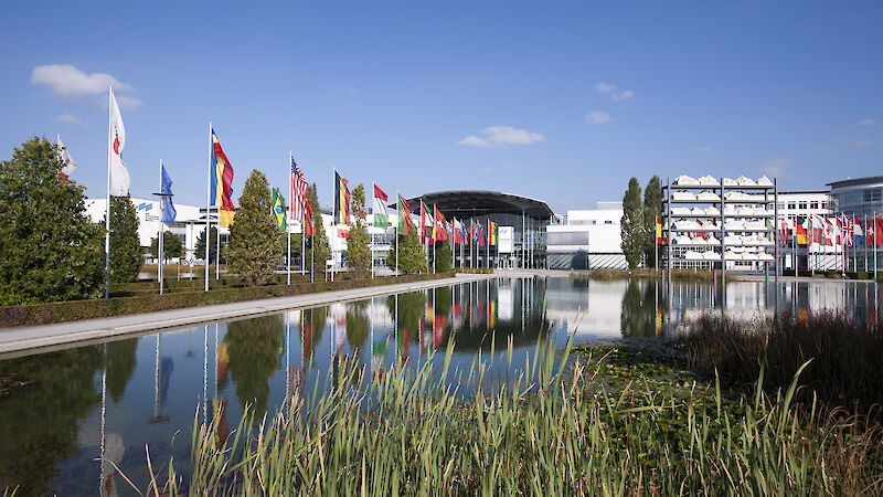 Outside view of Messe München
