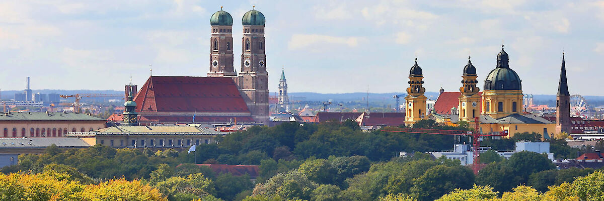 City panorama of Munich