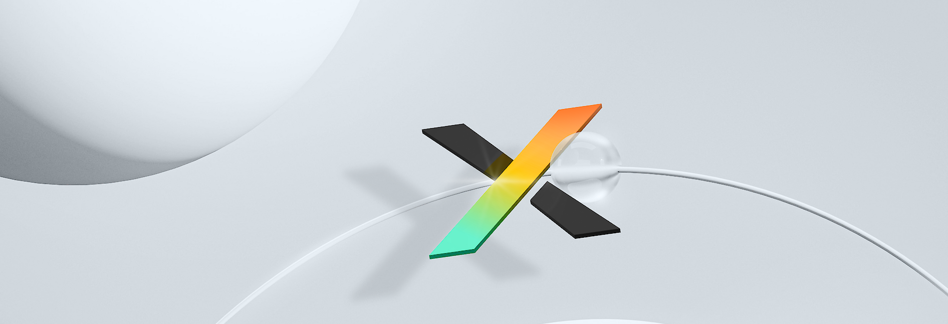 ebx.lab-Visual mit farbigem Buchstaben X