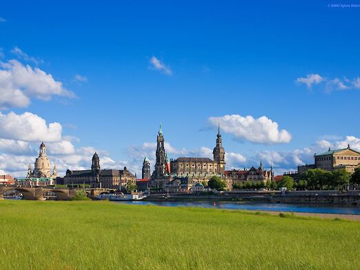 Panorama view of Dresden by day